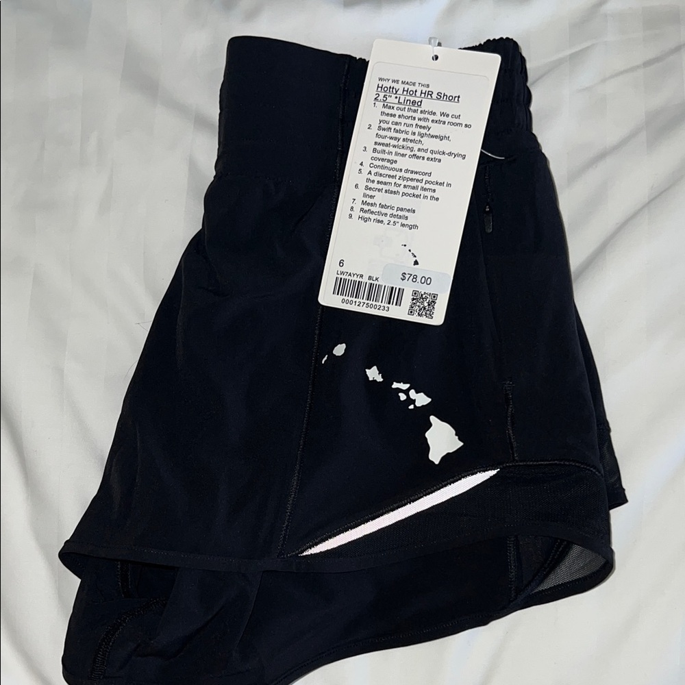 lululemon athletica HR hotty hot 2.5 in HAWAII EXCLUSIVE